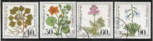 Germany West 1981 Endangered Wild Flowers set of 4 very fine used. SG 1972-1975. Cat £4,75 (2013)