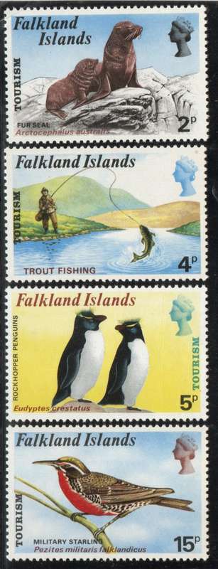 Falkland Islands 1974 Tourism set of 5 umm. SG 296-299. Cat £22 (2013)