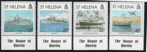 St Helena 1992 Ships set of 4 unmounted mint. SG 612-615. Cat £5,90. (2013)