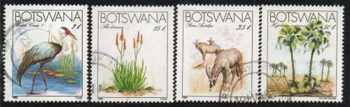 Botswana 1983 `Endangered Species` set of 4 very fine used. SG 541-544. Cat £10,50. (2013)