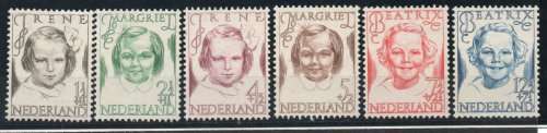 Netherlands 1946 Child Welfare set of 6 lmm. SG 625-630. Cat £5,20. (2013)
