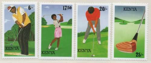 Kenya 1995 Golf set of 4 unmounted mint. SG 642-645. Cat £9. (2013)