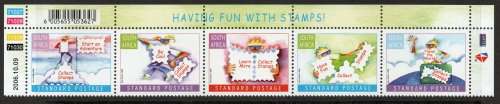 South Africa 2006 World Post Day set/strip of 5 umm. SACC 1807-1811. Cat R120 (2023-25)