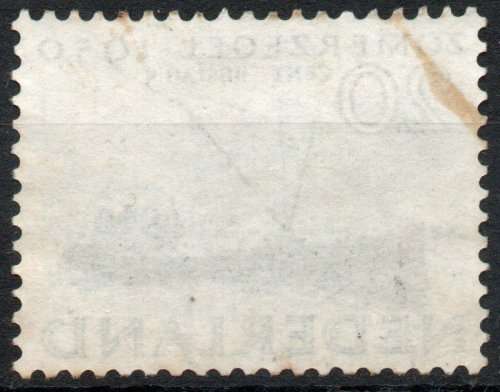 NETHERLANDS 1950 `ZOMERZEGEL` 20+5c V.F.U. SG 718. CAT 23 POUNDS.