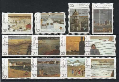Canada 1984 Canada Day Paintings set of 12 very fine used. SG 1123a-1123L. Cat £7,20 (2013)