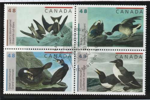 Canada 1997 & 2003 Birds sets of 4 very fine used.  SG 1717-20 & 2195-98. Cat £9 (2013)