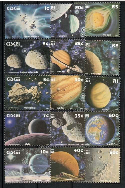 Ciskei 1991 Definitive set of 15 unmounted mint. SACC 192-206. Cat R199. (2023-25)