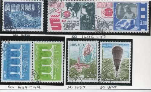 Monaco 1984 selection very fine used. Cat £8,85 (2013)