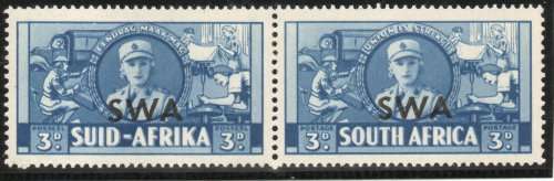 South West Africa 1941-42 Large War 3d blue lmm. SACC 145. Cat R500 (2023-25)