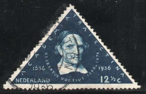 NETHERLANDS 1936 `TERCENTENARY OF UTRECHT UNIVERSITY` 12,5c VFU. SG 461. CAT £7,50. (2012)