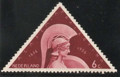 NETHERLANDS 1936 `TERCENTENARY OF UTRECHT UNIVERSITY` 6c UNMOUNTED MINT. SG 460. CAT £2,30. (2012)