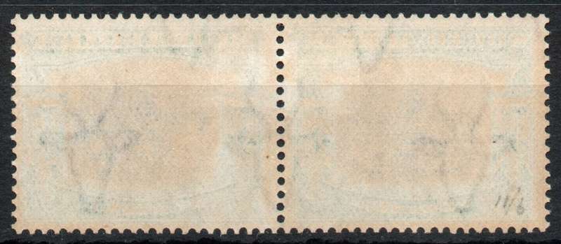South Africa 1927 London Pictorial 5/- pair lightly mounted mint. SACC 38. Cat R10 000 (2023-25)