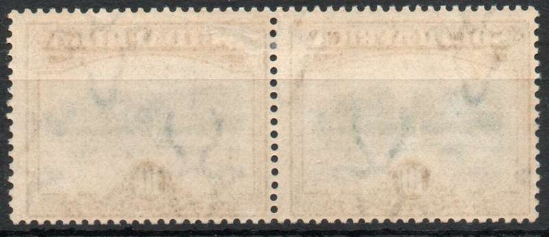 South Africa 1927 London Pictorial 10/- pair lightly mounted mint. SACC 39. Cat R5500 (2023-25)