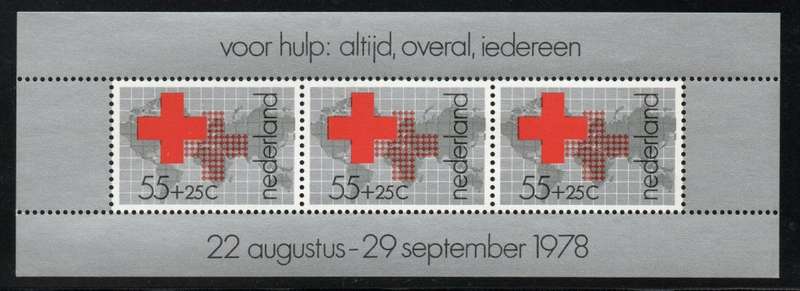 Netherlands 1978 Health Care - Red Cross Mini Sheet unmounted mint. SG MS 1300. Cat £2,30. (2012)