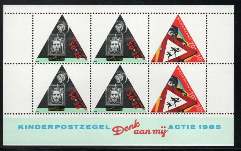 Netherlands 1985 Child Welfare Road Safety Mini Sheet unmounted mint. SG MS 1476. Cat £5. (2012)
