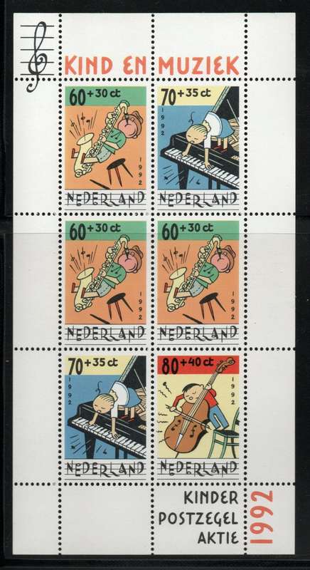 Netherlands 1992 Child Welfare Child & Music Mini Sheet unmounted mint. SG MS 1661. Cat £7,75 (2012)