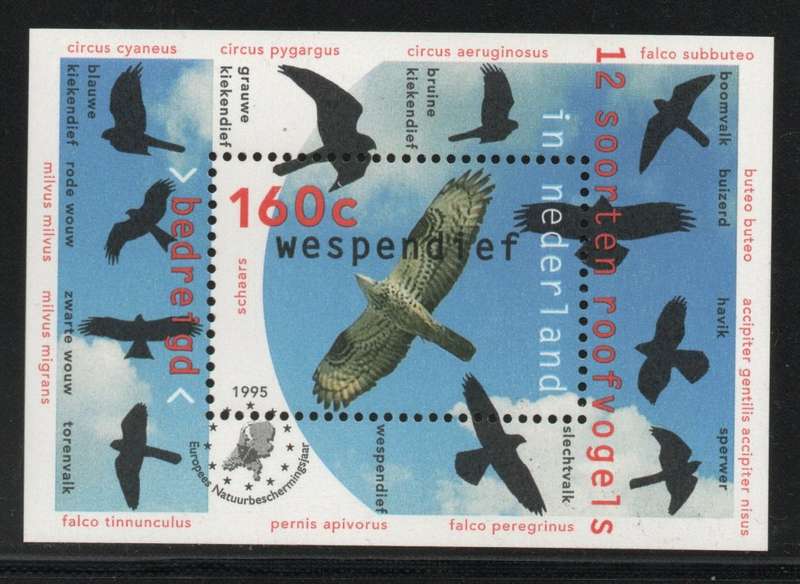 Netherlands 1995 Birds of Prey Mini Sheet unmounted mint. SG MS 1772. Cat £3,75 (2012)