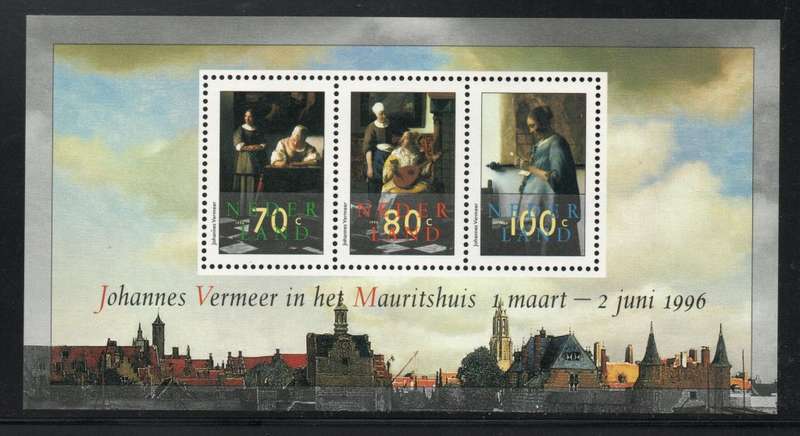 Netherlands 1996 Johannes Vermeer Exhibition Mini Sheet unmounted mint. SG MS 1787. Cat £5,75 (2012)