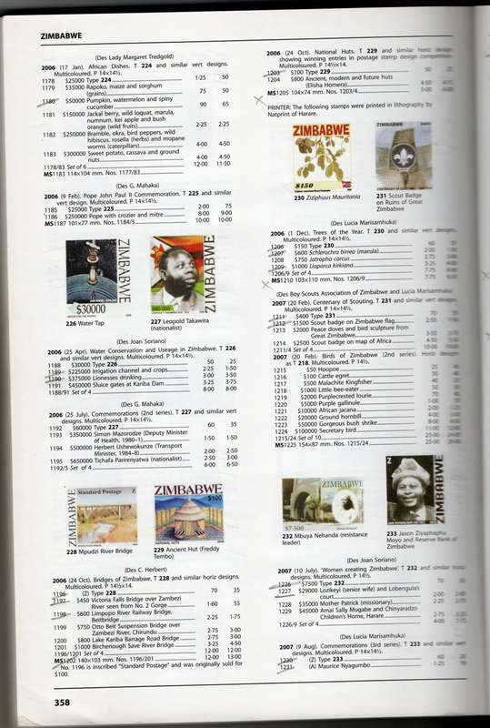 Stanley Gibbons Southern & Central Africa Stamp Catalogue in good used condition. (362 pages)