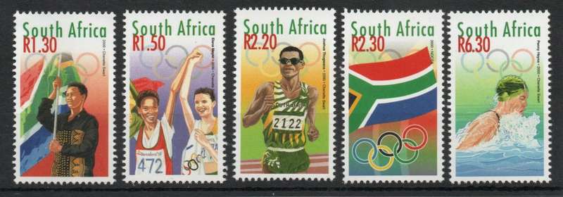 South Africa 2000 Olympic Games set of 5 unmounted mint. SACC 1280-1284. Cat R106(2023-25)