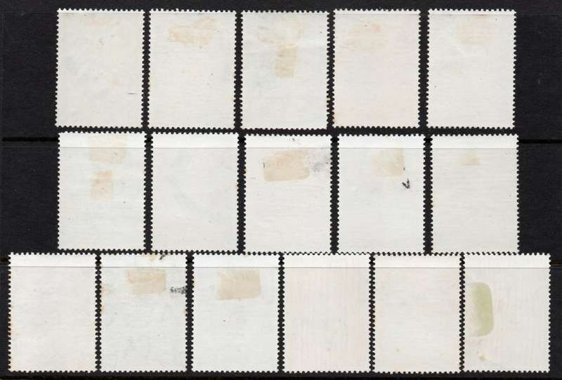 SWAZILAND 1962 DEFINITIVE SET OF 16 MOUNTED MINT. SACC 89-104. CAT R1543.