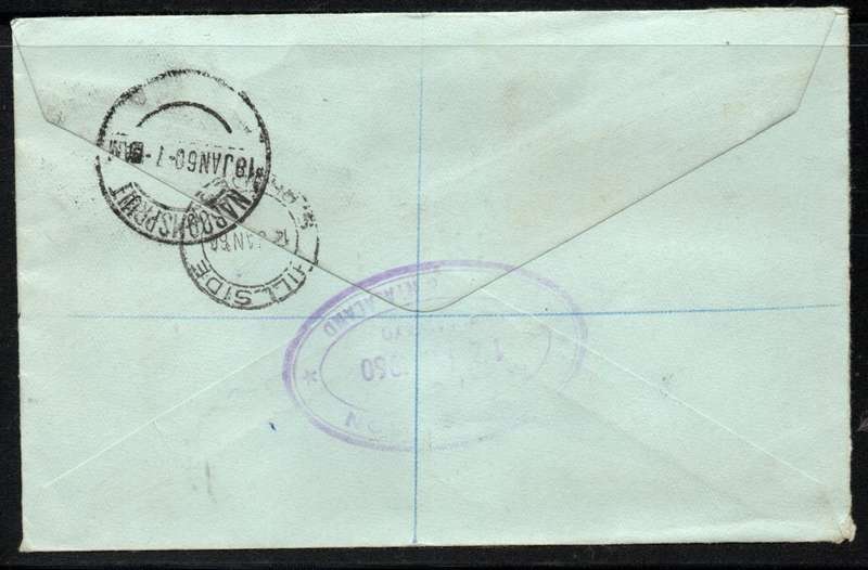 Rhodesia & Nyasaland 1959-62 QEII 1/3d on registered cover Hillside Southern Rhodesia - Naboomspruit