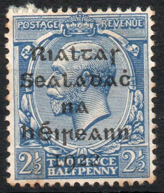 Ireland 1922 GB overprinted 2½d bright blue fine mounted mint. SG 4. Cat £2,50 (2022)