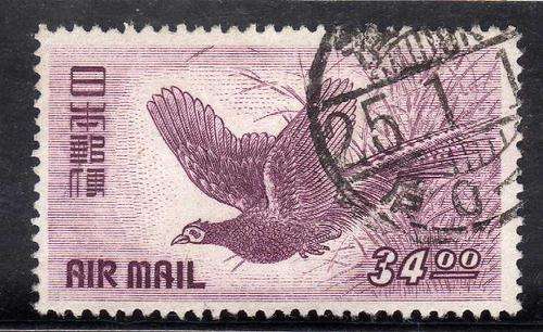 JAPAN 1950 AIR 34 YEN SG 576 VERY FINE USED. CAT VALUE 25 GBP