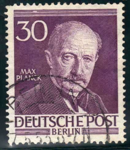 GERMANY (WEST BERLIN) 1952 FAMOUS BERLINERS 30PF VFU. SG B99. CAT 12 POUNDS.