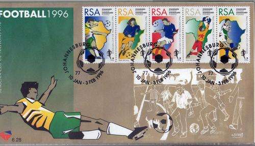 RSA 1996 FOOTBALL F.D.C. 6.28