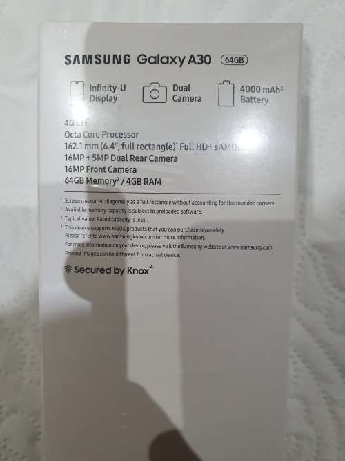 Brand new Samsung A30- Sealed in the box (R3250)