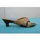 Milady's Cross over straps in camel/beige colour