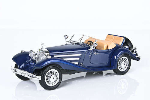 1936 Mercedes Benz 500 K Roadster 1/18 die cast model.