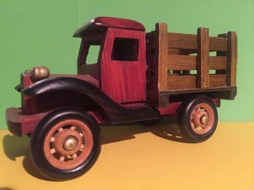 Vintage wooden car model