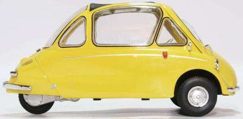 1959 Heinkel Kabine (Bubble Car) 1/18 BOXED die cast model.