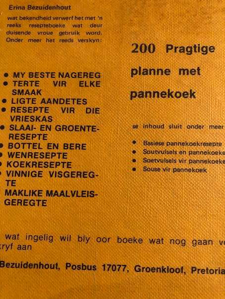 200 Pragtige planne met pannekoek - Erina Bezuidenhout
