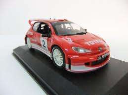 Peugeot 206 WRC rally die cast model