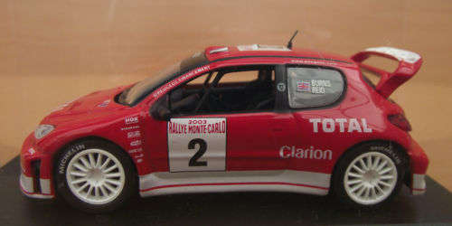 Peugeot 206 WRC Rally die cast model car