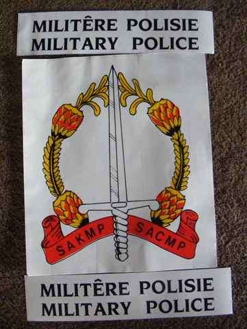 Military Police Set of Three Decals (stickers)