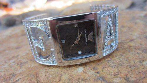 EMPORIO ARMANI LADIES WATCH - SILVER SQUARE FACE BANGLE!! LATEST ARRIVAL!!!