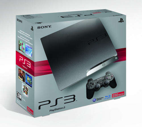 SONY PLAYSTATION 3 SLIMLINE - 250GB + 3 FREE GAMES