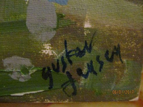 SCANDINAVIAN OILS !! Unframed Oil on Board - Impressionist Landscape Art - Signed