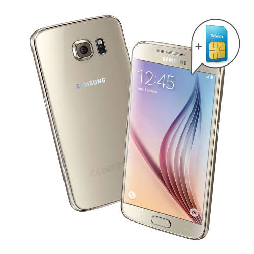Samsung Galaxy S6 Edge 32GB LTE Grade A + Freeme 500MB Bundle - Gold