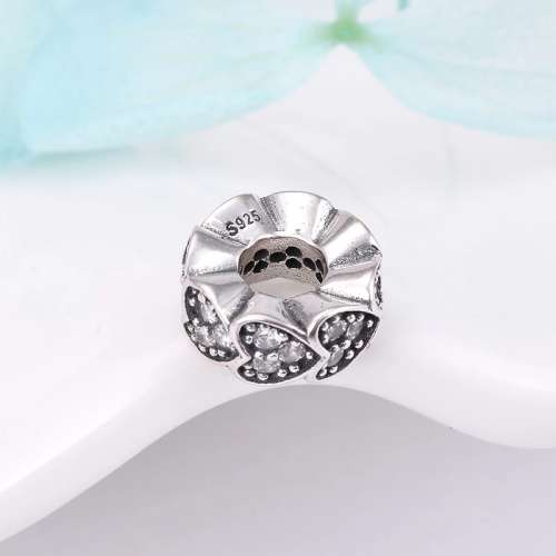 S925 Trail Hearts Spacer Charm fits Pandora Bracelets