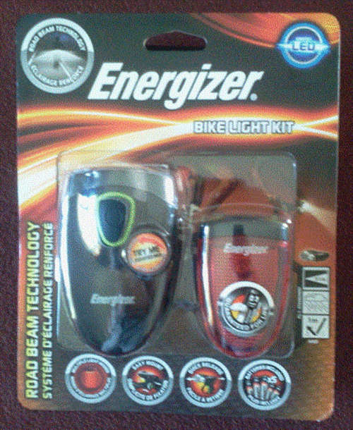 Energizer bike light kit