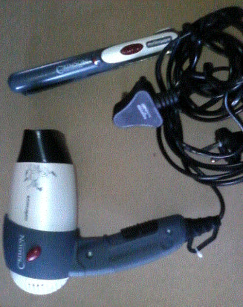 Mellerware travel hairdryer and straightener combo