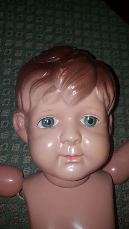 Celluloid doll +/- 60 cm