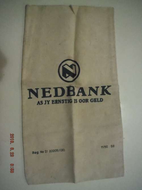 NEDBANK cloth money bag