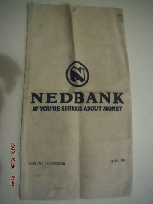 NEDBANK cloth money bag