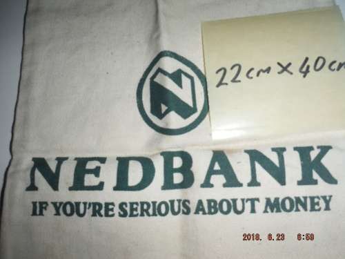 NEDBANK cloth money bag